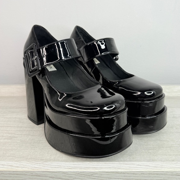 Steve Madden Women's Carly High Heel Mega Platform Mary Jane Shoes Size 7 - Picture 10 of 14
